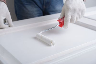 Interior Door Staining detail